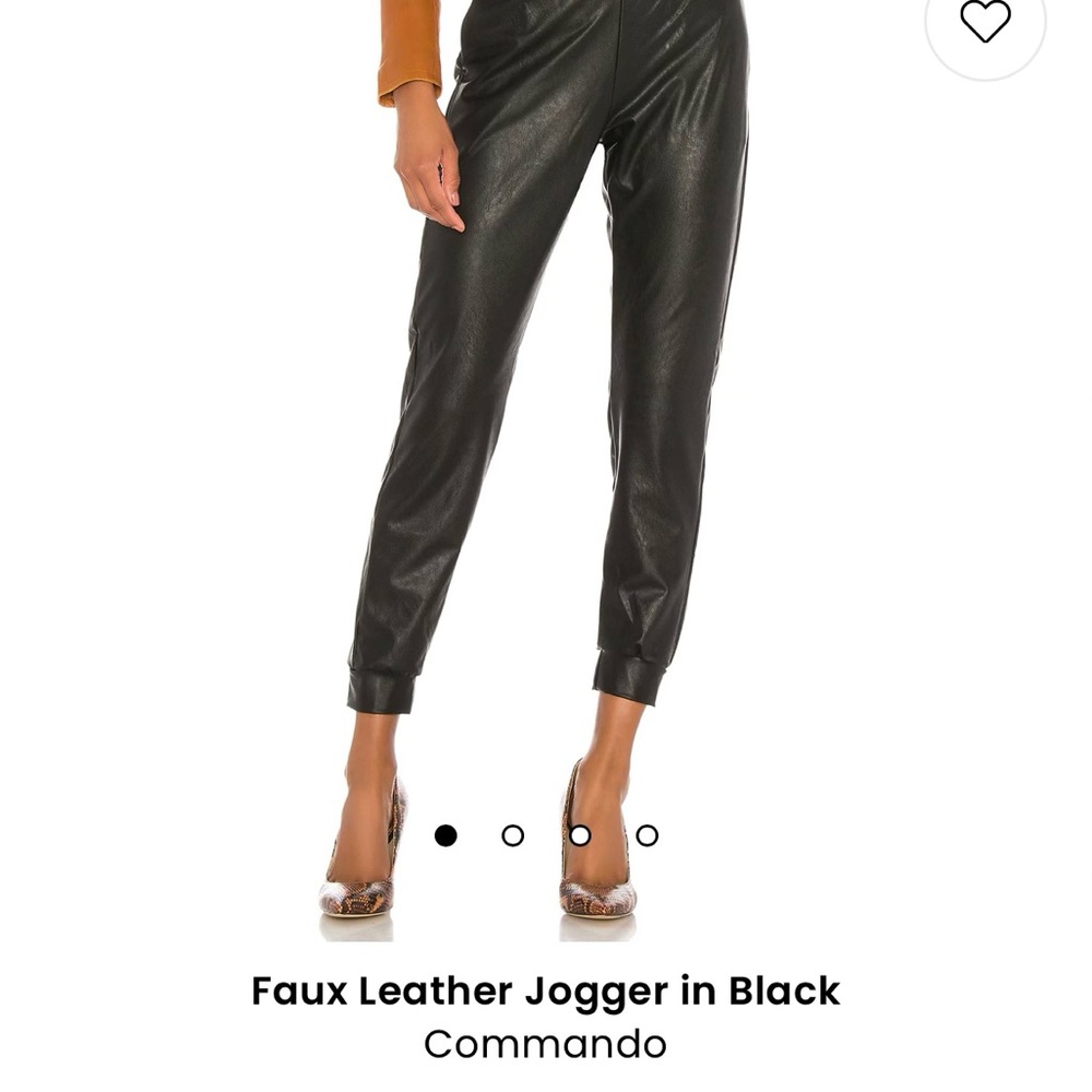 Commando faux leather joggers